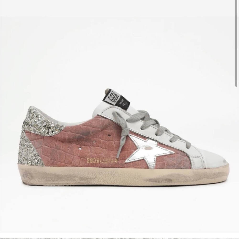 Golden Goose Croco Suede Glitter(37)